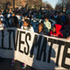 On Nov. 16, 2015, protesters in Minneapolis gather on the street where a black man was fatally shot by police.
WSBTV Screenshot